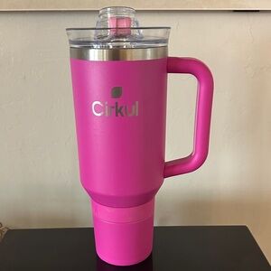 Cirkul Pink Insulated Travel Mug with Handle